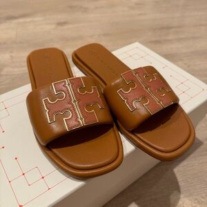 Tory Burch Double T Sport Slide